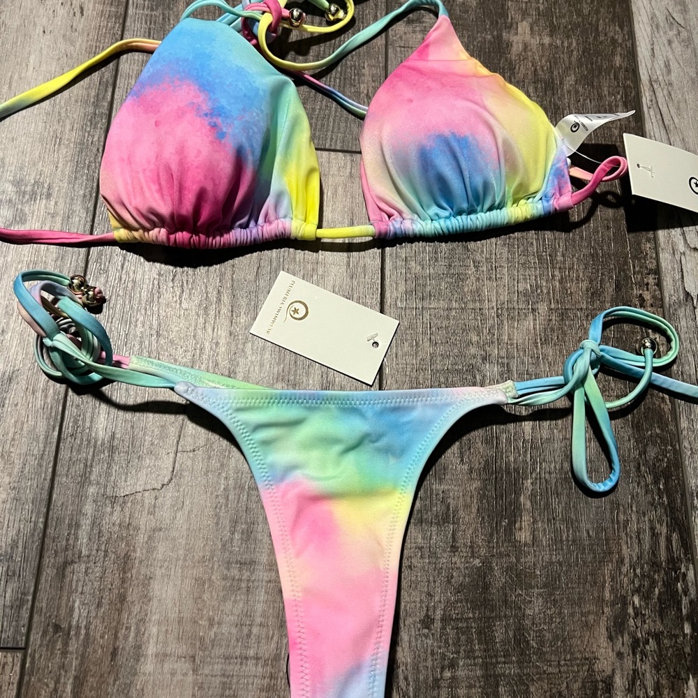 Unique Unicorn plumeria swim suit